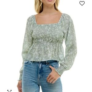 NWT super cute smocked peplum crop top from Macy's